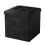 Oak & Tea Storage Ottoman, Foldable Storage Bench, Small Footrest, Cube Storage Unit, 1 Storage Boxes with Lid, Footstool 1