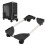 Fangehong PC Stand Computer Tower, Adjustable Mobile CPU Stand with 4 Rolling Caster Wheels, Computer Case Holder 1