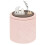 PINPLUS Round Ottoman Storage Box, Folding Stool, Pink, 33x33x35 cm 1