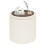 PINPLUS Round Ottoman Storage Box, Folding Stool, White, 33x33x35 cm 1