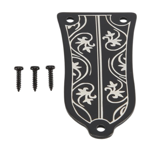 Guitar Truss Rod Cover GR34 Truss Rod Shape Case för Elgitarr   (Svart)