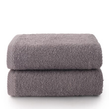 Top Towel - Plus - Large bath towels - Bath towels - 2 hand towels or sink- 50x100cm - 100% cotton - Grey