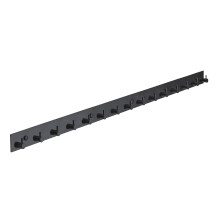 Brute Strength ⓠStainless Steel wall Coat Rack ⓠBlack ⓠ16 Hooks · 109 cm