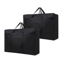 LURVOUS 2 Pcs 100L Large Storage Bags with Zips, Moving Bags Packing Bags Clothes Storage Bag Under Bed Storage