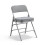 CHAIRABLE Padded Folding Chair with Thick Cushion, 1 Pack Grey 1