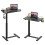 Gamork Mobile Standing Desk on Wheels, Pneumatic Height Adjustable, Black 1