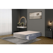 Bed Centre Flexby Divan Bed Base Only with 2 Drawers (Same Side), No Headboard - Available in 3FT, 4FT, 5FT & 6FT
