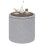 PINPLUS Round Ottoman Storage Box, Folding Stool, Grey, 43x43x45 cm 1