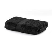 DecoKing Hand Towel 50 x 100 cm Cotton Quality 525 g/mÂ² Black Absorbent Marina
