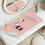 Dressing Table Mat Protector for Makeup Vanity, 50x30cm, Pink and Silver 1