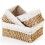Set of 3 Storage Baskets, 3 Sizes Wicker Bathroom Basket 1