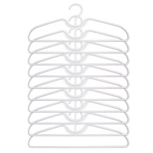 Plastic Clothes Hangers, Anti-Slip Space Saving Coat Hangers, Short Neck Closet Hangers for Shirts, Coat, Pants
