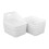 Vcansay Plastic Storage Basket, Woven Plastic Basket, White, 6 Packs 1