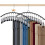 HONZUEN Trouser Hangers with Clips, 2 Pack Space Saving Hangers 1