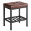 IBUYKE Rectangular Makeup Stool, PU Seat Vanity Chair, Dark Brown WBD017Z 1