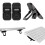 Bewudy 2 Pcs Portable Keyboard Riser, Dual Tilt Angle Adjustment Foldable Laptop Riser, Mini Computer Keyboard Stand for Desk 1