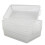 Qskely 6-Pack A4 Plastic Storage Trays, Office Paper Storage Basket, Clear 1