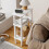 JERX 3-Tier Narrow Side Table Small End Table White 1