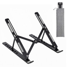 SAYEEC Laptop Stand for Desk Portable Laptop Riser 7 Angles Ergonomic Adjustable Computer Stand Aluminum Foldable Laptop Stands Ventilated Cooling