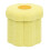 PINPLUS Small Folding Storage Ottoman with Lid, 32x32x29 cm, Yellow 1