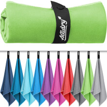 Actidry Microfibre Towel - light and absorbent - 9 colours S M L XL sizes - great for beach, sports and outdoor activity - S (40 x 80 cm) 2 pieces