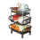 BRIAN & DANY 3 Tier Vegetable Storage Rack, Stackable Fruit Vegetable Stand with Lockable Casters and 5 S-Hooks for Kitchen, Pantry, Bathroom, Garage 1