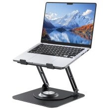 JOYEKY Laptop Stand for Desk, Adjustable Computer Stand with 360Â Rotating Base, Ergonomic Laptop Riser for Collaborative Work