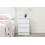 Birlea Birlea Oslo 3 Drawer Bedside Table White Nightstand Side Table 1
