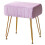 IBUYKE Makeup Vanity Stool, Velvet Rectangular Footrest, Purple L/G-51V 1