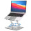 GleYo Laptop Stand for Desk Adjustable Computer Stand with 360 Rotating Base Ergonomic Laptop Riser Mount for Desk Foldable Protable Computer Desk 1