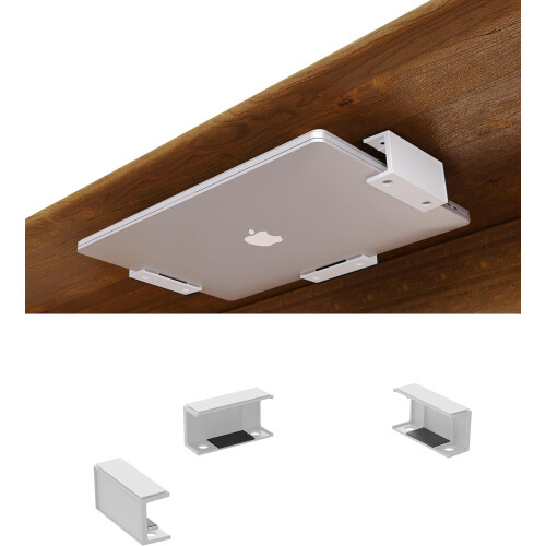 sciuU Under Desk & Wall Mount Holder Storage for Laptop Tablet Keyboard