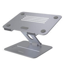 Yanavee Laptop Stand, Height Adjustable Laptop Riser With Heat-Vent, Ergonomic Aluminum Laptop Computer Stand