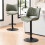 YOUNUOKE Bar Stools Set of 2, Adjustable Breakfast Bar Stools, Green 1