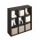 Furinno SIMPLE Cube Storage Organizer, 9-Cube Display Shelf, Open Back Shelving Unit, Storage Shelves, Extra Thick Frame 1