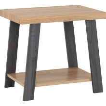 Seconique Eddie Side Table in Grey/Sonoma Effect