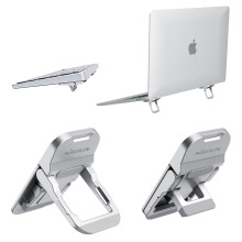 Nillkin Portable Laptop Stand with 3 Adjustable Angles, Flip Keyboard Riser Feet for Most Keyboards, Computer Keyboard Stand for Desktop, MacBook