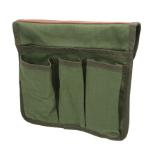 Alomejor Camping Chair Armrest Storage Bag with 3 Pouch Side Pocket for Outdoor Hiking (Military Green)