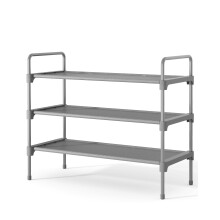 Kitsure Space-Saving Shoe Rack for Closet, 70.0 cm Wide - 3 Tiers, Grey