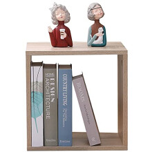 ETNIC ART Cube Furniture Storage Bookcase Shelf Oak 35 x 30 x 35 cm MDF Wood Shelf Office Design Entrance Living Room Cube Storage Cube Storage Cubes