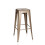 hjh OFFICE Barstool bistro stool VANTAGGIO HIGH metal stackable sturdy bistro stool metallic gold 1
