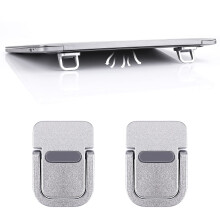 Abeillo 2PCS Portable Keyboard Riser, Self-Adhesive Mini Laptop Stand Invisible Computer Keyboard Stand for Desk, Laptop Feet Compatible with Pro/Air