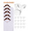 HOUSE DAY Space Saving Hangers for Clothes 30 Pcs, White 1