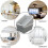 Dynko 4 Packs Large Storage Baskets, Plastic Weave Organizer Baskets 4