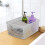 Dynko 4 Packs Large Storage Baskets, Plastic Weave Organizer Baskets 5