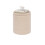 PINPLUS Round Ottoman Storage, Convertible Table, Beige, 37x37x45 cm 1
