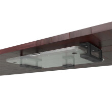 MOBILEFOX Laptop Under-Table Shelf, Holder, Stand for Notebook, MacBook, 0 to 35 mm in Height, Black