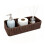 3 Compartment Bathroom Storage Basket, Resin Wicker Countertop Organiser 1