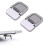 Tiardey 2PCS Silver Portable Keyboard Riser Self-Adhesive Mini Laptop Stand Invisible Computer Keyboard Stand 1