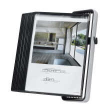 Tarifold ES 714517 â“ A4 Wall Display for VEO Catalogues with 10 PVC Sleeves, Black