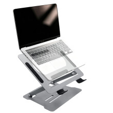 AiTodos Adjustable Laptop Stand, Height Angle Omnidirectional Riser 10-17"